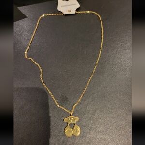 Gold Bear Necklace